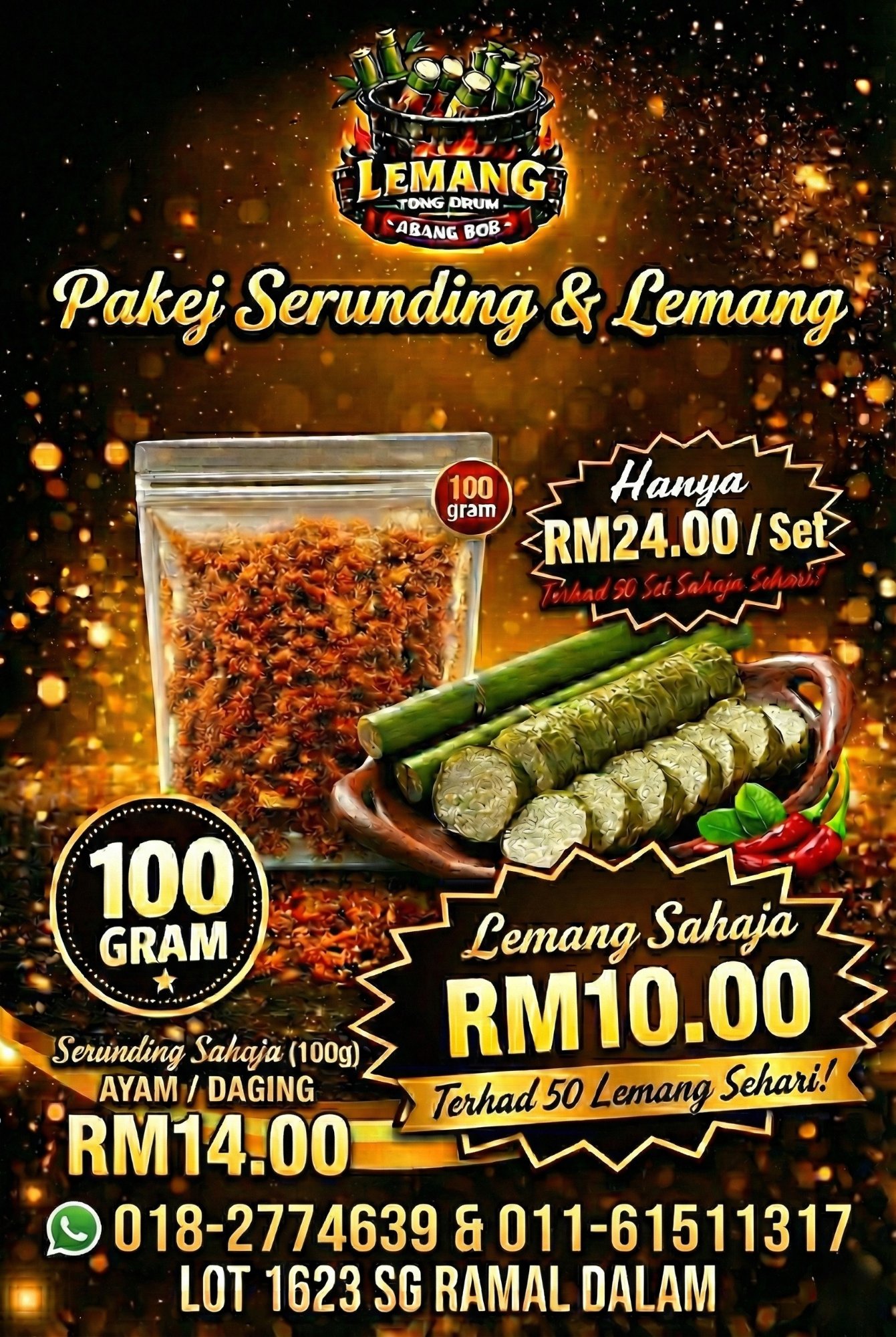 Pakej Serunding & Lemang
